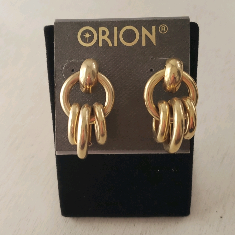 Nwot Orion Vintage Goldtone Earrings